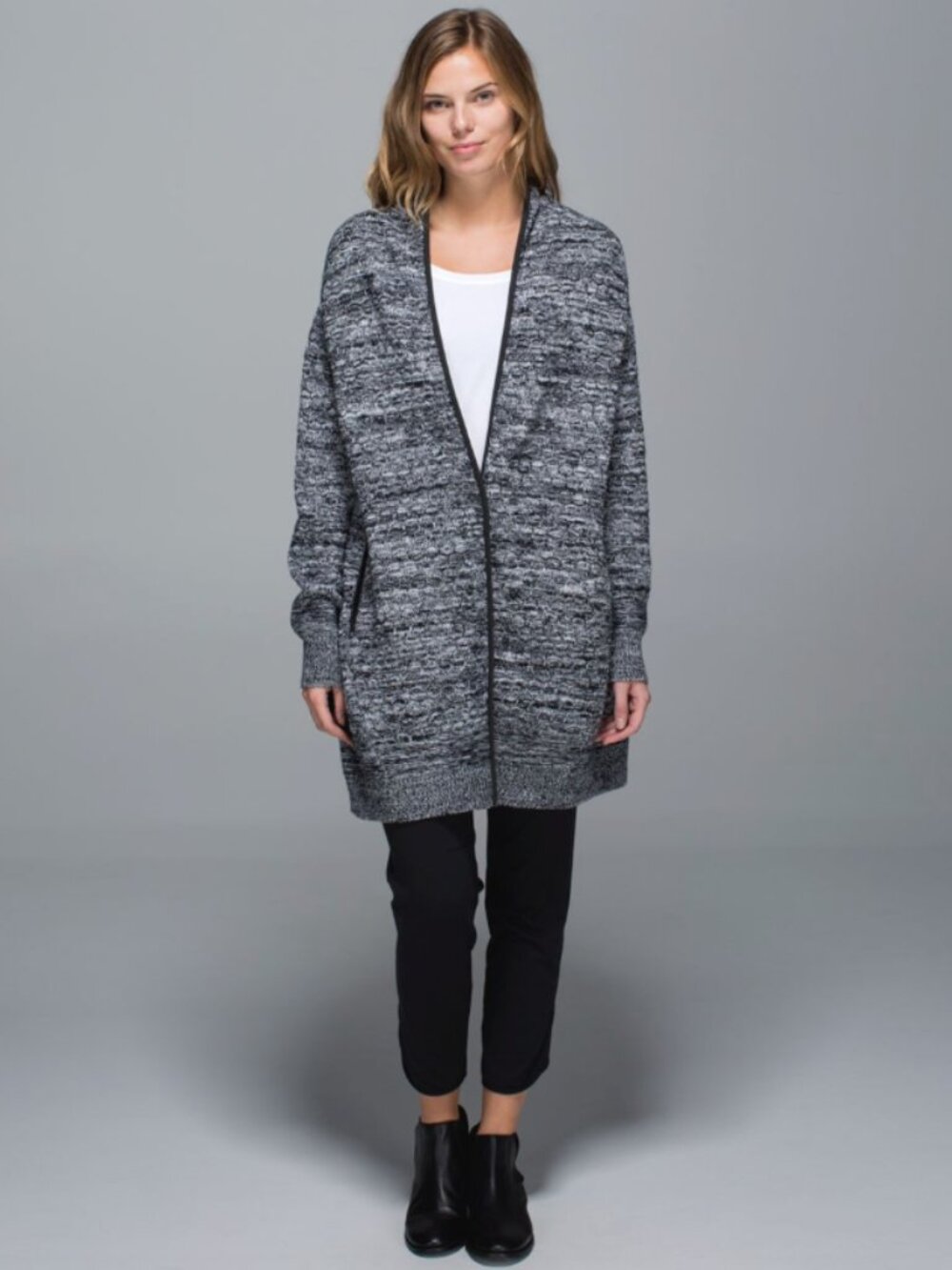 Lululemon Cardi All Day Slouchy Oversized Marled Cardigan Gorpcore Sweater M/L